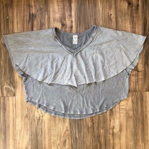 NWT - We The Free Girl Talk Tee In Gray XS
